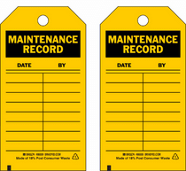 BRADY Maintenance & Production Tags