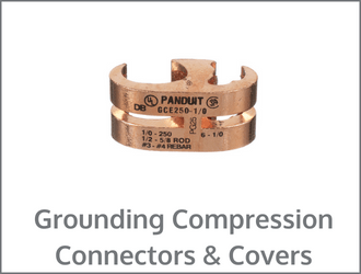 Grounding compression connectors & covers