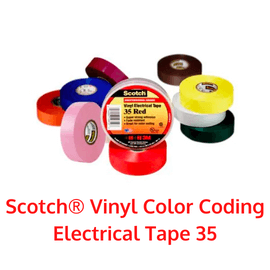 Scotch® Vinyl Color Coding Electrical Tape 35