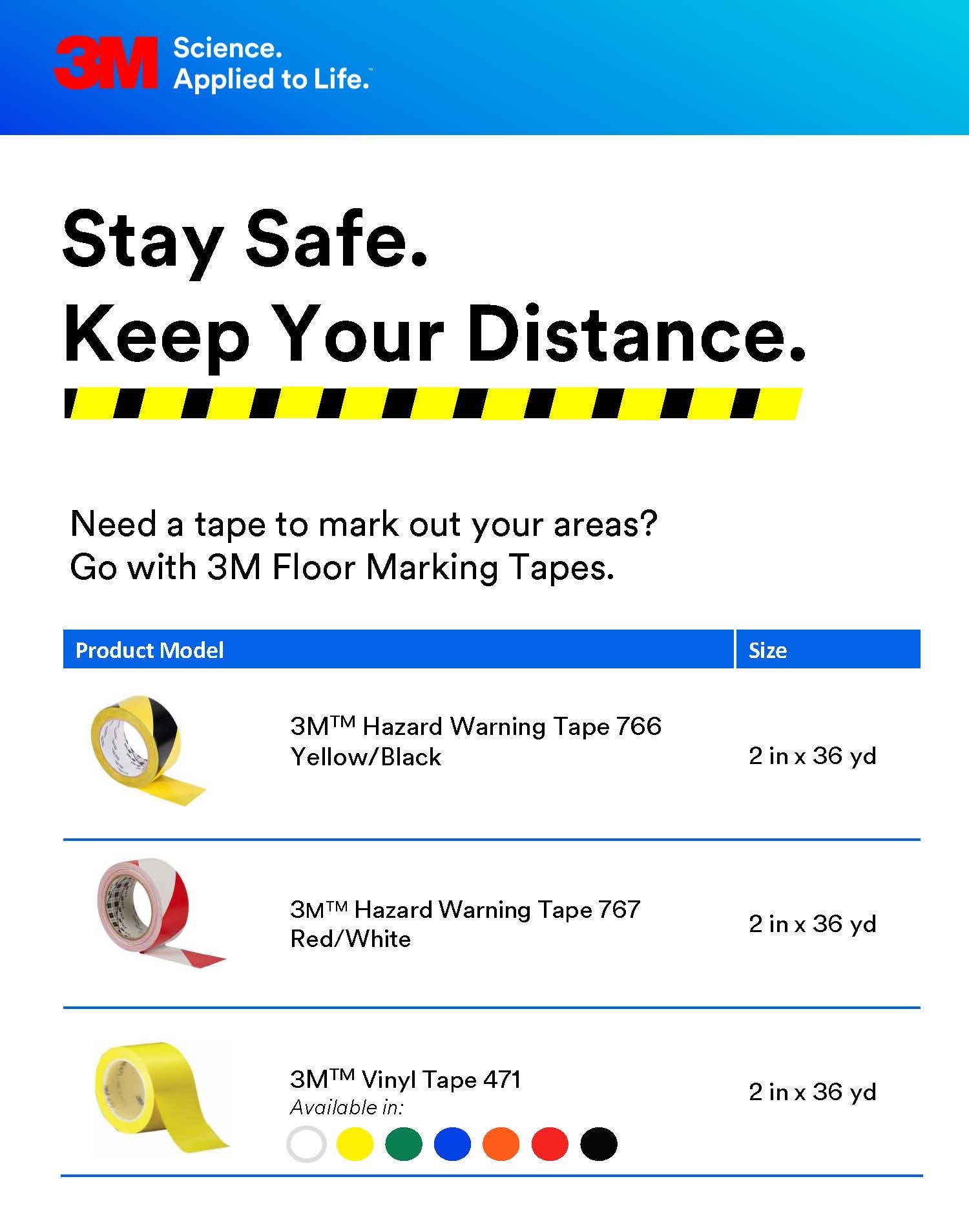 Keep Your Distance with 3M Floor Marking Tapes LKHE