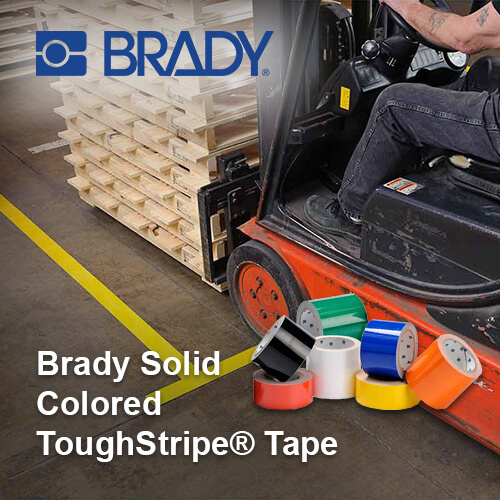 Brady Solid Colored ToughStripe Tape