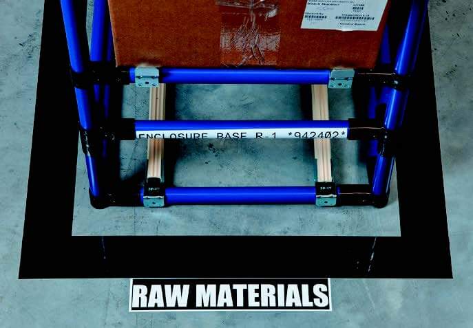 Material storage areas - raw materials