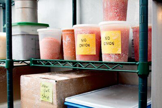 Post-it extreme note in freezer setting