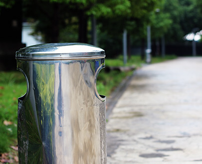 Outdoor Trash Can