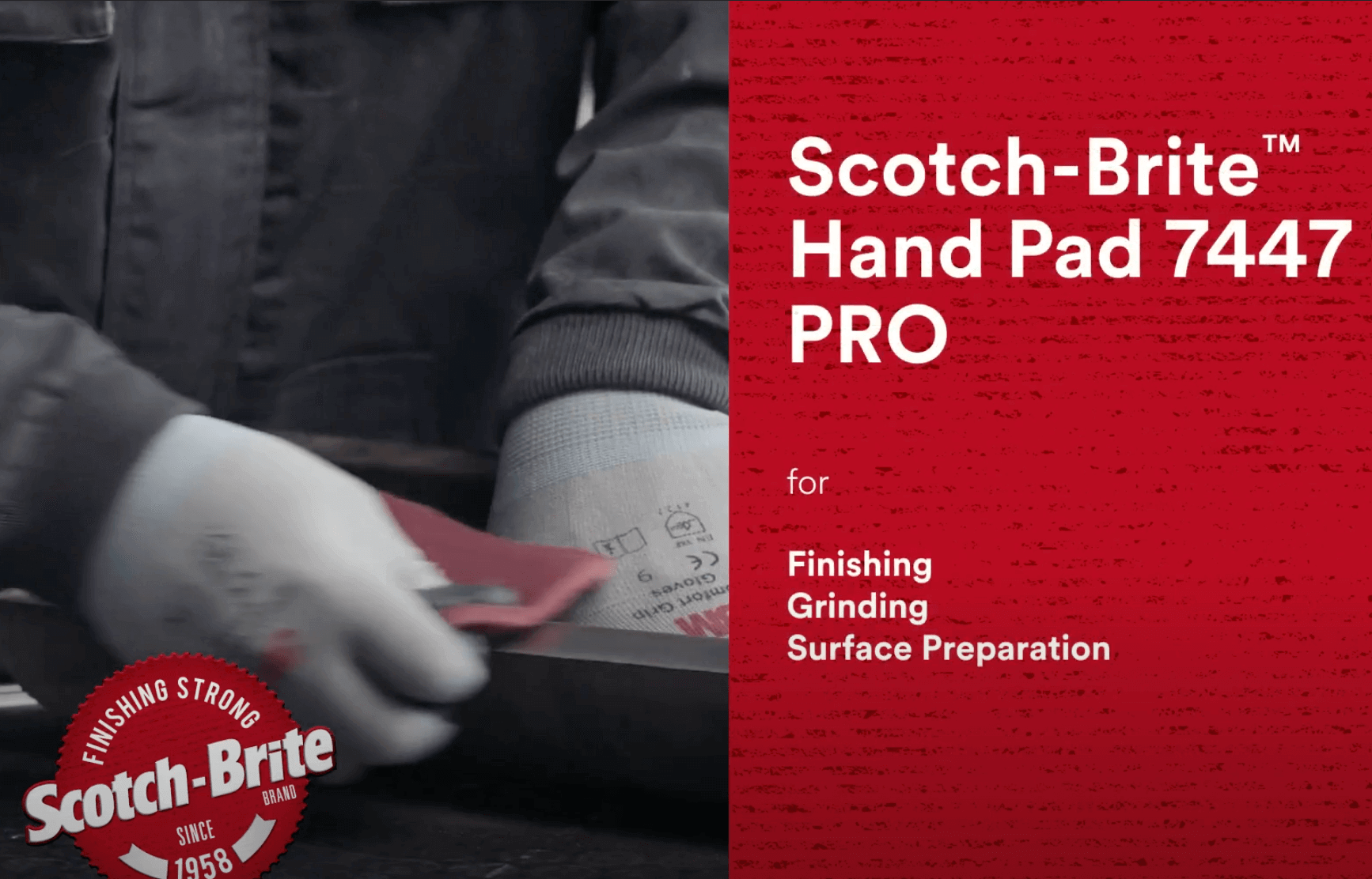 3M Scotch-Brite Hand Pad 7447 Pro