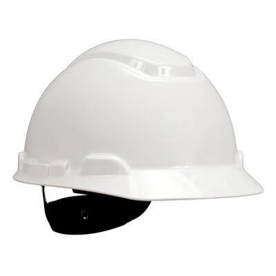 3M Hard hat white 4-point ratchet suspension H-701R