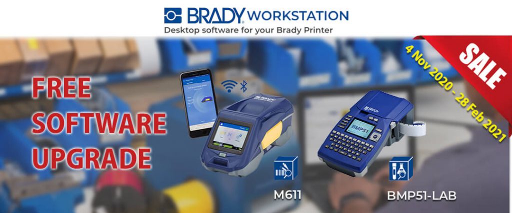 Brady Computer Software Brady Workstation – Free Software Upgrade for M611 and BMP51