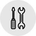 Inspection and repair icon