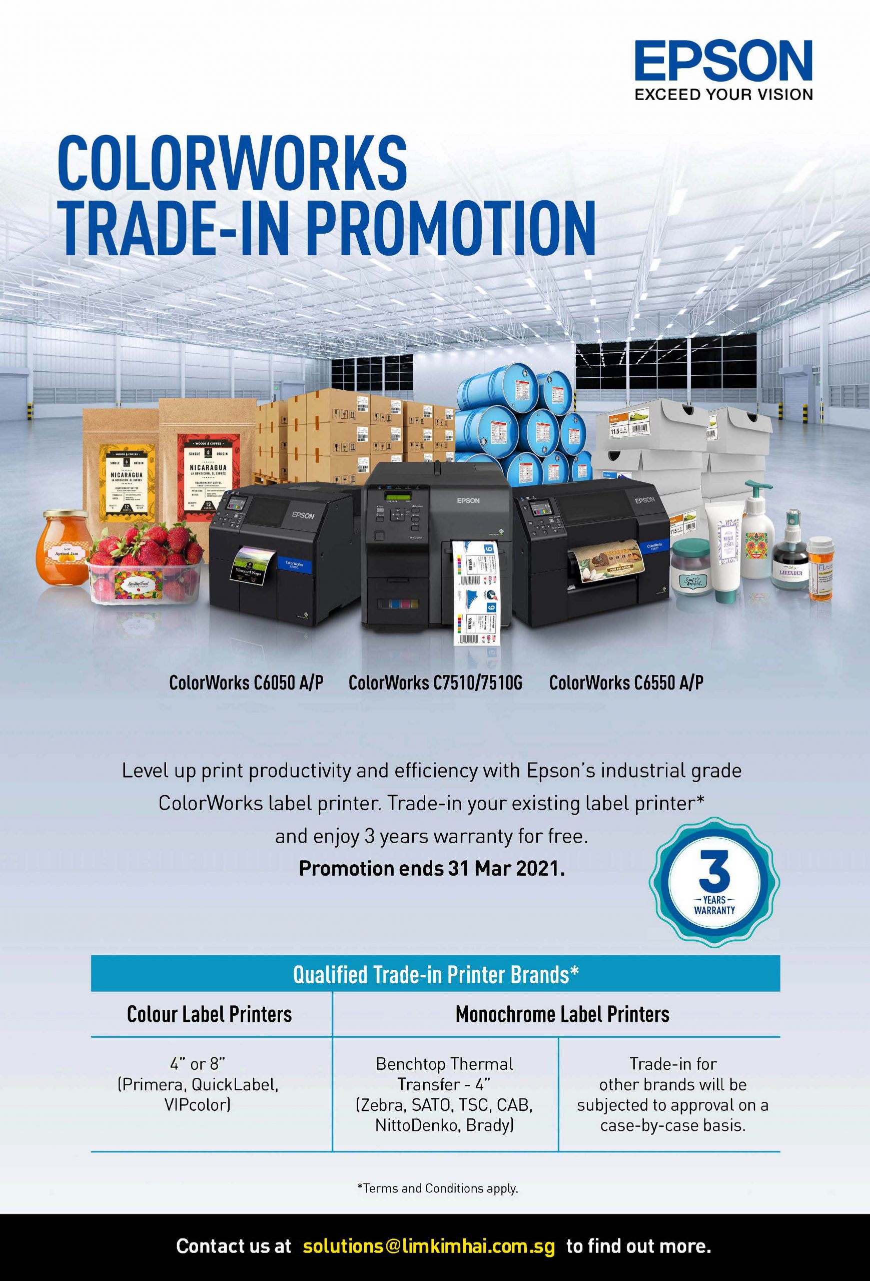 Epson ColorWorks Trade-In Brochure