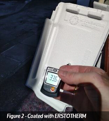 Rooftile coated with ERSTOTHERM