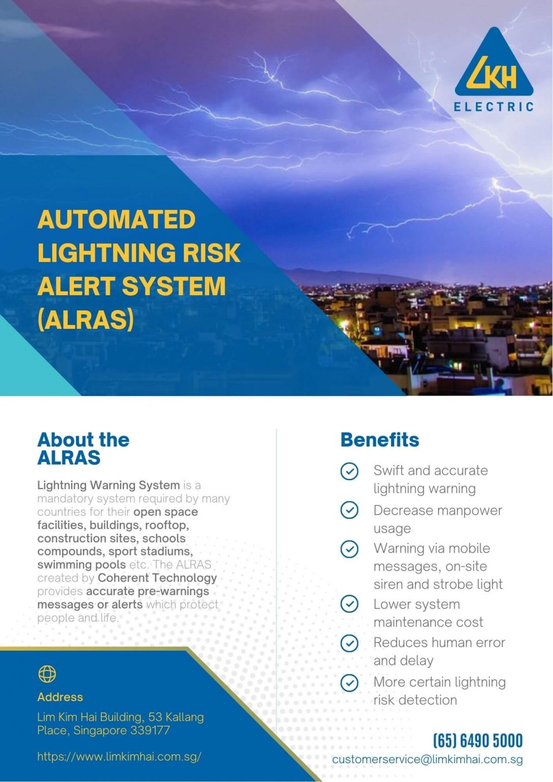 Lightning Risk Alert Automated Lightning Risk Alert System ( ALRAS ) - Lim Kim Hai Electric