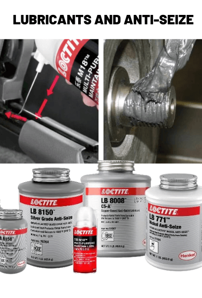Lubricants and anti-seize.
