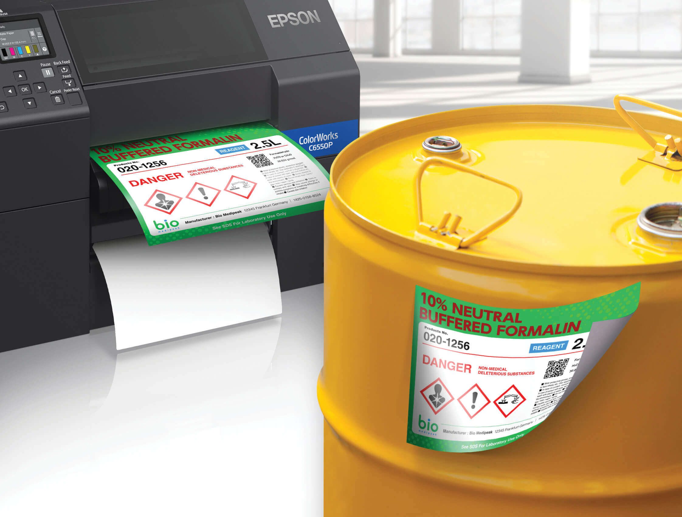 Epson Colorworks - Chemical resistant label printers