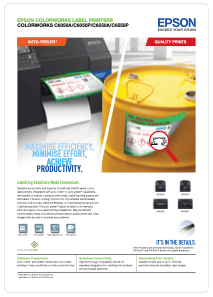 epson colorworks datasheet