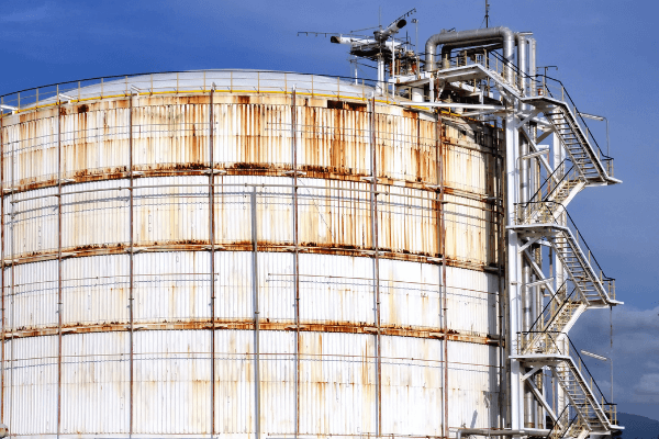 oil tank with corrosion problem