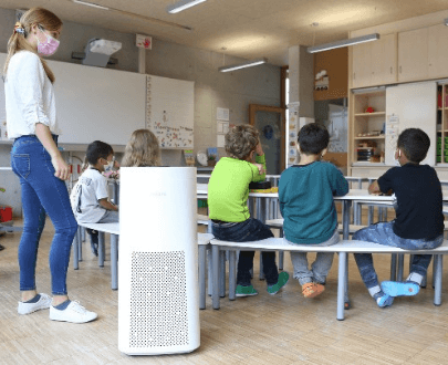 Classrooms in schools and kindergartens