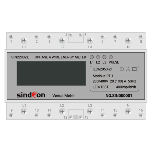 Din Rail Mounted Single Phase Energy Meter