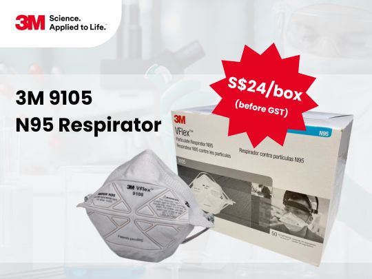 3M 9105 N95 Respirator -sgd24 per box