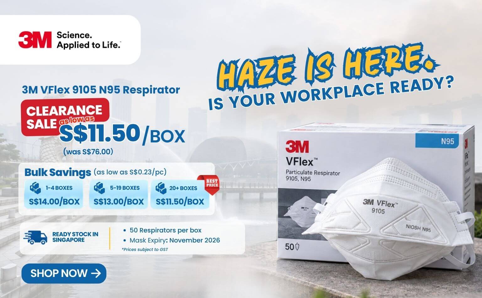 3M N95 Mask Promotion singapore