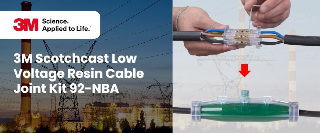 3M Scotchcast Low Voltage Resin Cable Joint Kit 92-NBA banner jpg