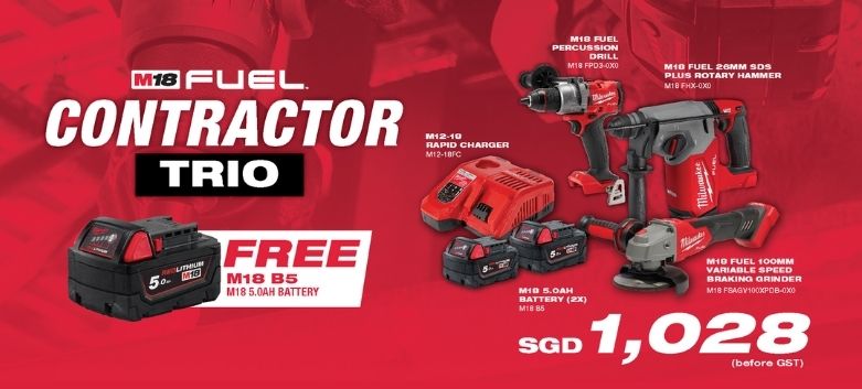 M18 Fuel Contractor Trio - Free M18 B5