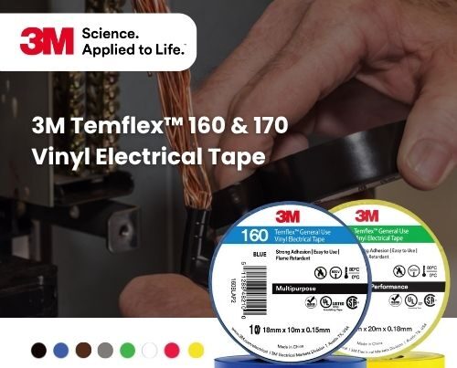 3M Temflex 160 - 170 Vinyl Electrical Tape