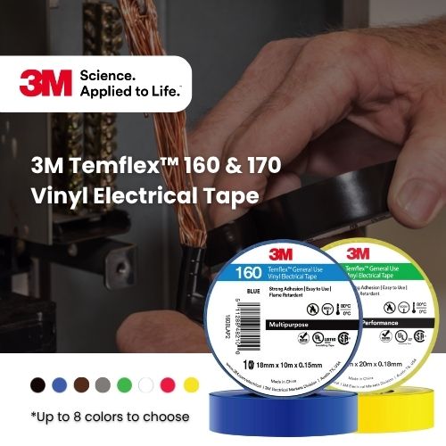 3M Temflex 160 - 170 Vinyl Electrical Tape