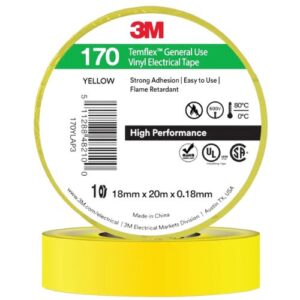 3M Temflex 170 electrical tap-yellow