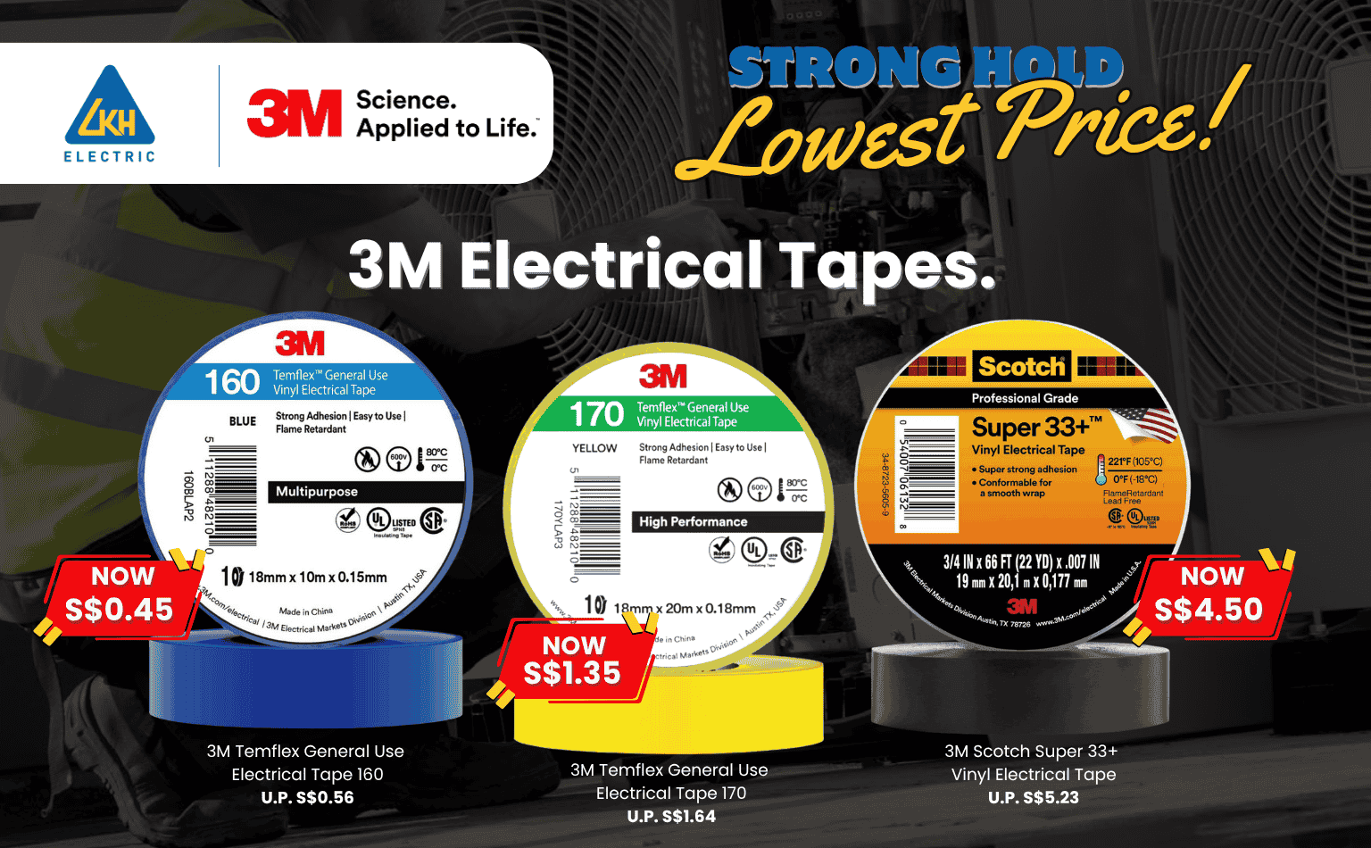 Unbeatable Prices on 3M Temflex & Super 33+ Tapes
