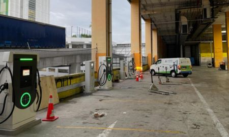 industrial carpark ev charging installation