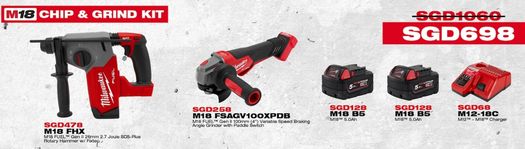 Milwaukee - Chip and Grind Kit