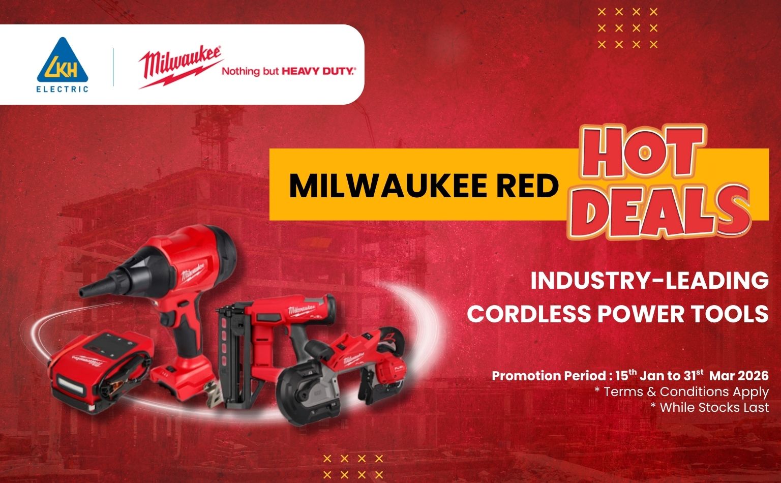 Milwaukee red hot deals -Industry-Leading Cordless power Tools-1