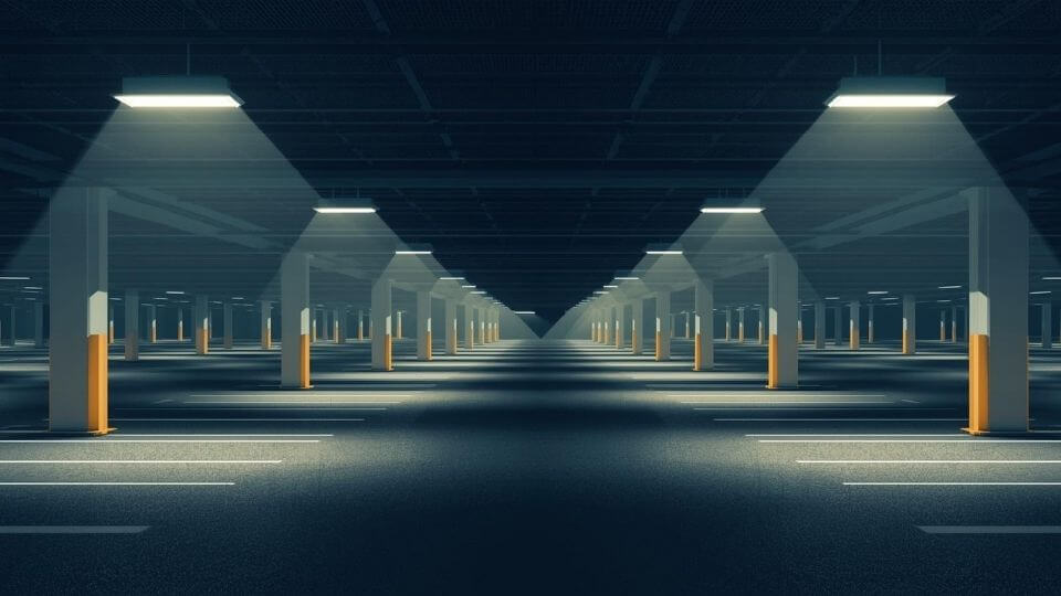 car park excessive light