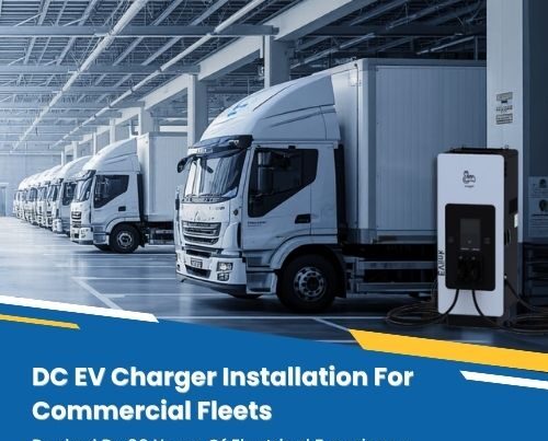 DC EV Charger Installation For Commercial Fleets-2