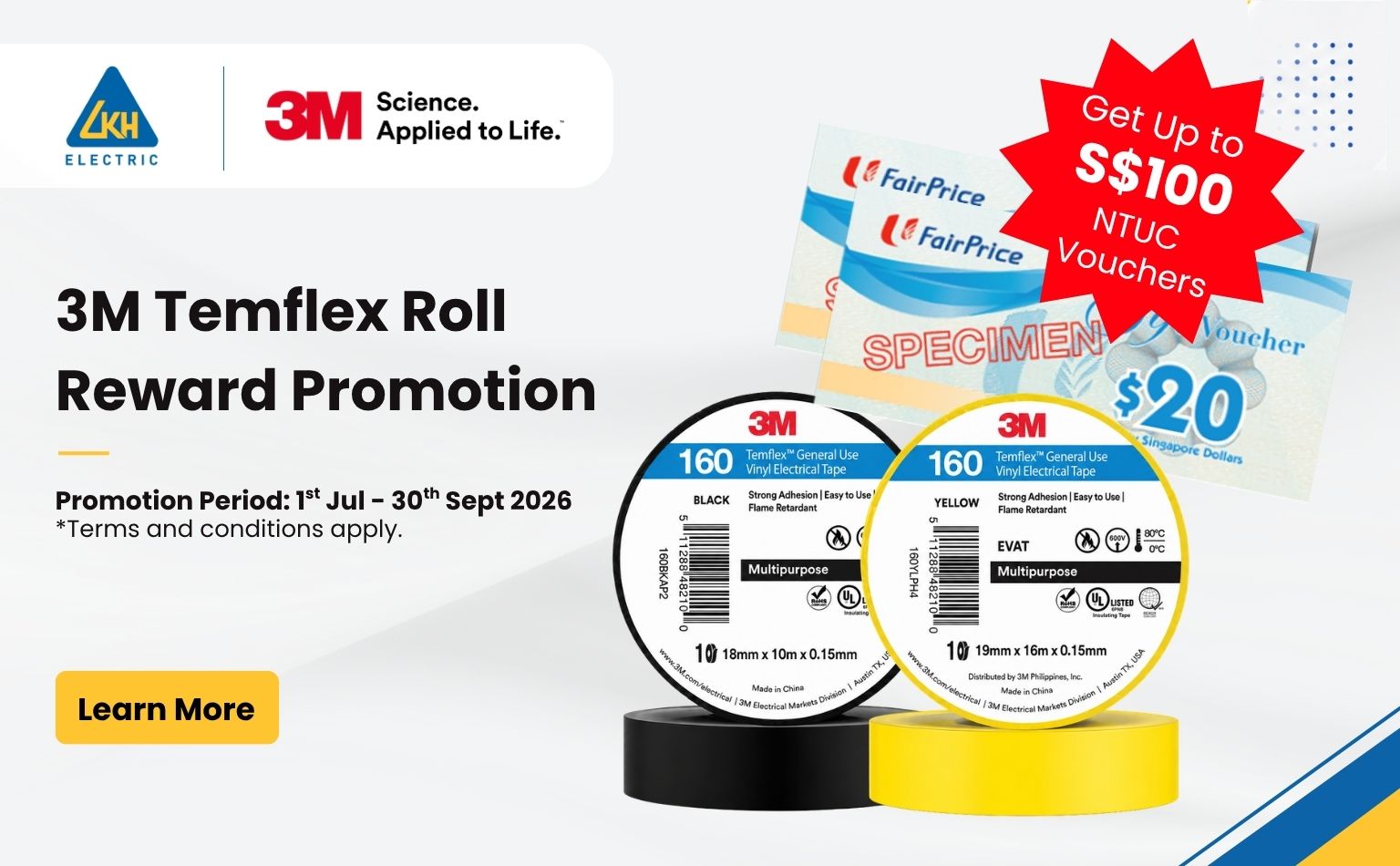 3M Temflex Roll Reward Promotion